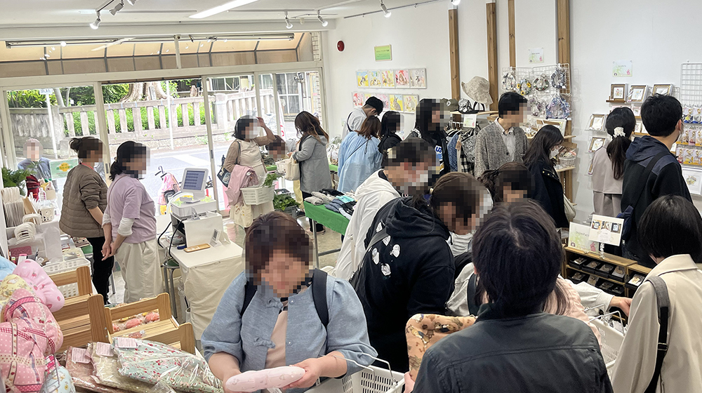 調うさぎ縁日の会場風景