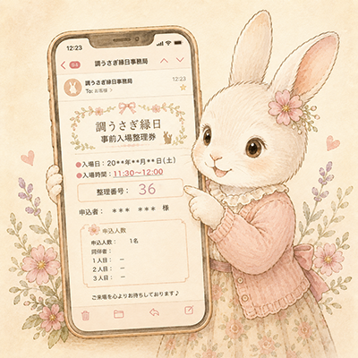抽選結果のお知らせ